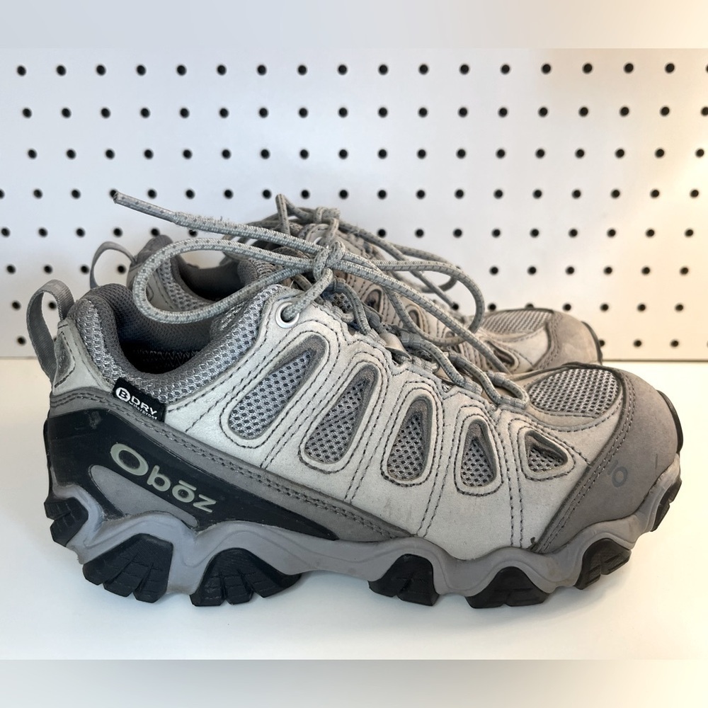 Oboz Sawtooth II Low Women's Hiking Shoes Size 7 Gray Lace Up